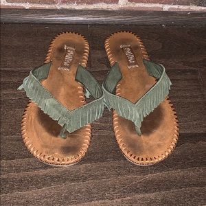 Boho flip flops